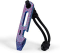KEEPO LINK Titanium EDC Pry Bar Multitool, 4-in-1 Keychain Prybar Tool with Bottle Opener, Hex Wrench & 5cm Ruler, Ultra-Light Pocket Pry Tool for Everyday Carry & Outdoor, OLT03 (Damascus Purple)