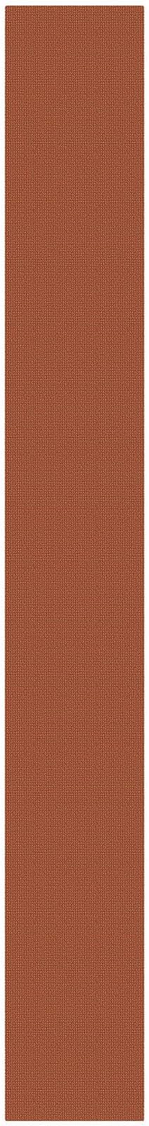 KOZYFLY Orange 2x16 Runners Rugs for Hallway, Extra Long Washable Runner Rug, Woven Non Slip Kitchen Runner, Cotton Entryway Rug, Floor Carpet for Entry, Aisle, Hall, Burnt Orange/Tan