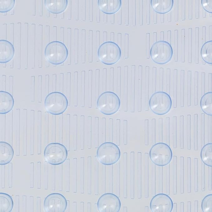 Duck Brand Clorox Vinyl Bath Mat for Tubs, Non Slip Bathtub Mat with Suction Cups for use in Non Textured Bathtubs and Shower Stalls, 17 Inches x 36 Inches, Clear
