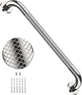 24 Inch Anti Slip Shower Grab Bar, YuanDe Polished Chrome Stainless Steel Bath Grab Bar, Knurled Bathroom Safety Rail, Shower Handrail Support, Handicap Elderly Balance Assist Handles-1.25" Diameter