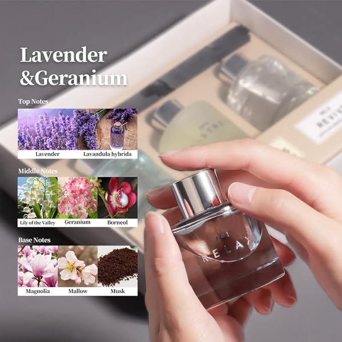 3 Pack Fragrance Diffuser, 50ML Lavender Geranium Jasmine White Tea Lemongrass Ginger Aromatherapy Diffuser Set with 12 Black Fiber Sticks,Air Freshener for Bedroom Bathroom Office