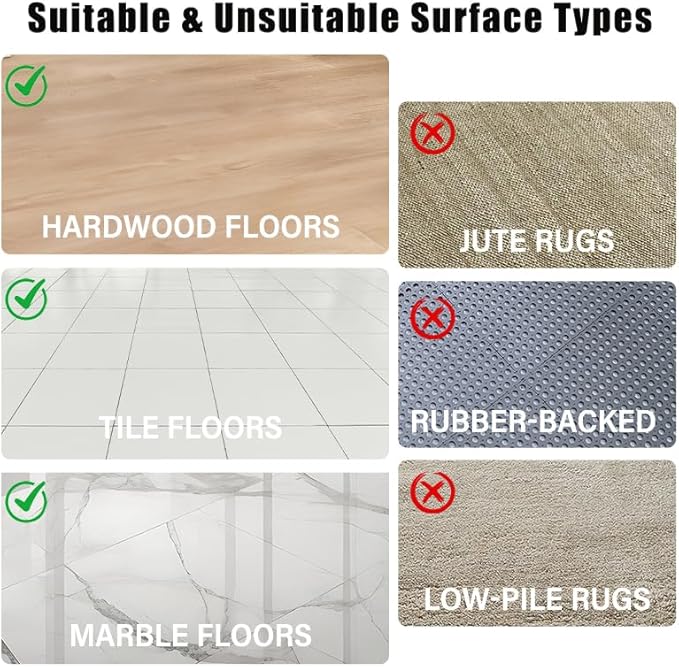 12 Pcs Rug Grip Tape,Non-Slip Rug Pads for Invisible Hold,Carpet Tape with Adhesive Strips Reusable & Washable（Black）