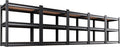 Set of 5 Garage Shelving,3 Tier Garage Storage Shelves,Adjustable Heavy Duty Metal Shelving Units and Storage Large Rack,Utility Steel Shelf For Shop Warehouse Industrial Pantry Basement 33"x35"x16"