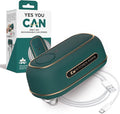 Kitchen Mama Orbit One Rechargeable Electric Can Opener: Hands-free, USB-C Charging, Automatic Stop, Smooth Edge, Safety, Blade for Large Cans, Heavy Duty, with Storage Box (Royal Emerald)
