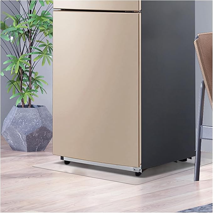 Refrigerator Mat, Clear Anti-Slip PVC Floor Protector, 2mm Thickness Scratch-Resistant Floor Mat (24"x 36")