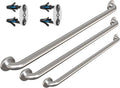 Commercial Grab Bar Bundle for Commercial and Residential Restrooms - 1.5" Diameter - 18", 36", 42" - ADA Compliance - Includes WingIts Grab Bar Fasteners