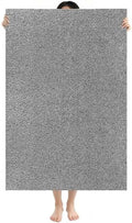 Shower Mat Non Slip: 59 x 35.4 Inch Extra Large Shower Mats for Inside Shower with Drain Hole - Soft PVC Loofah Anti Slip Shower Stall Mat for Walk-in Shower and Bathroom, Quick Drying