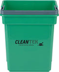 Restaurantware-Clean Tek Professional 4 Quart Cleaning Bucket, 1 Utility Pail with Handle - Heavy-Duty, Portable, Green Plastic Washing Pail, Perfect for Household, Outdoor, Car Wash and More