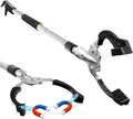 Grabber Reacher Tool Heavy Duty,53in Extra Long Trash Picker Upper Grabber for Yard 2 Magnets Head Aluminum Alloy Tube Trash Picker Reacher Grabber Pickup Tool for Garbage Sponge Handle