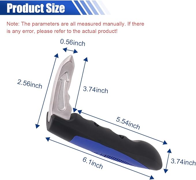 KITUREK Car Handle Assist, Multifunction Auto Door Assist, Elderly & Handicapped Support, Window Breaker Emergency Tool, Grab Bar (Blue 1 PC)