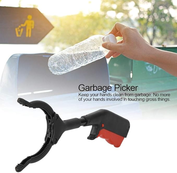 Denkerm Heavy Duty Claw Trash Garbage Picker, Grabber Reacher Tool, Practical for Gripping Variouse Shapes Objects Picking up Trash Pests Trash, default
