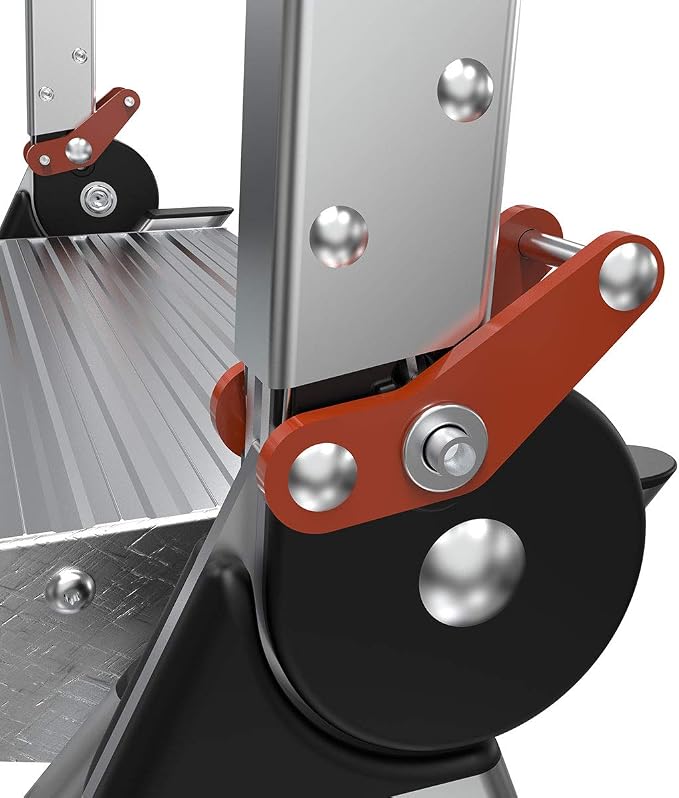 Little Giant Ladders, Jumbo Step, 4-Step, 3 foot, Step Stool, Aluminum, Type 1AA, 375 lbs weight rating, (11904), Gray