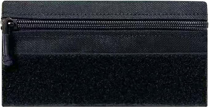 Tactical Admin Zipper Pouch with Hook and Loop, Carry On Bag Insert EDC Organizer Utility Storage Pocket Wallet for Snack Backpack Accessories Chest Ring