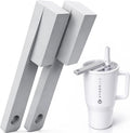 2 Pack - Easy Grip Bottle Cap Opener – Ergonomic Lid Turner for Stanley, Hydrojug, & Owala Tumblers – Easy Grip Assisted Bottle Opener for Weak Hands – 20oz, 32oz, 40oz - Grey