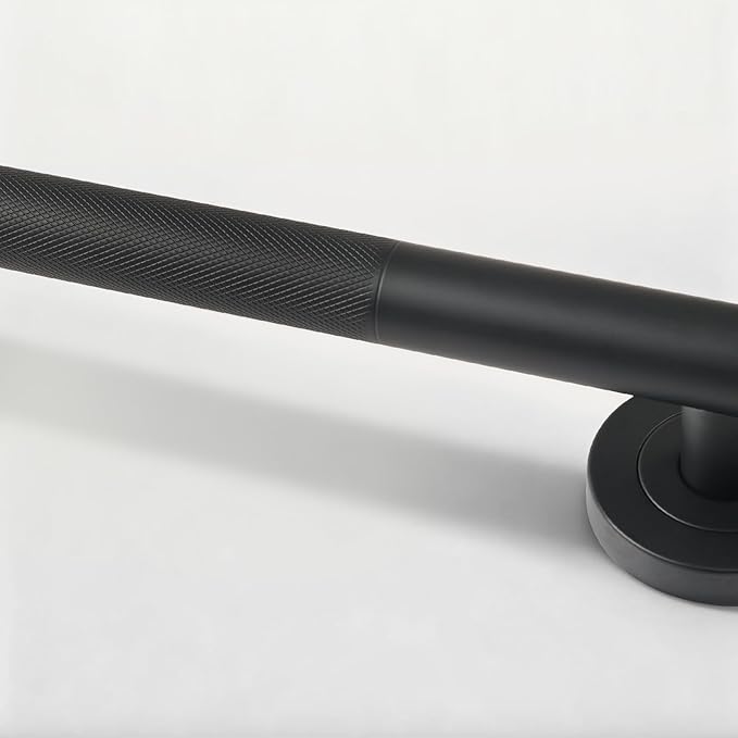 Lava Odoro Black Shower Grab Bars, 3 Pack Stainless Steel Bathroom Safety Grab Bar 36" 24" 18", Upgrade Anti-Slip Knurling Shower Grab for Bathtub, Shower Handles for Elderly Handicap, ADA Compliant