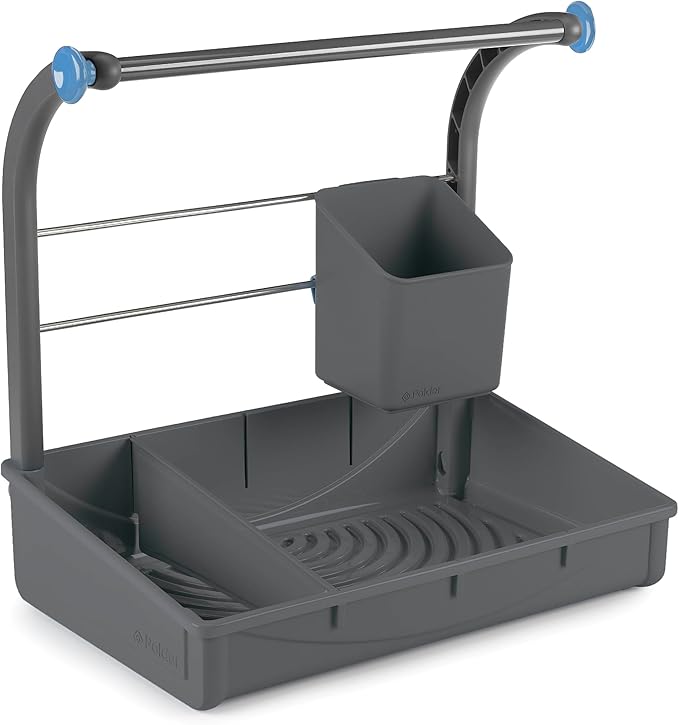 Polder Under Sink Storage Caddy, Kitchen and Bathroom Organization and Storage with Tray, Easy-to-Assemble, 16.75" x 10.5" x 16.5"
