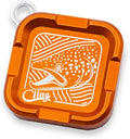 Cling Fishing Products Mag Grab® Mini – Compact Magnetic Fly Holder/Fly Patch & Organizer for Fly Fishing Vest, hat, Waders and Fishing Packs (Brown Town, Orange)