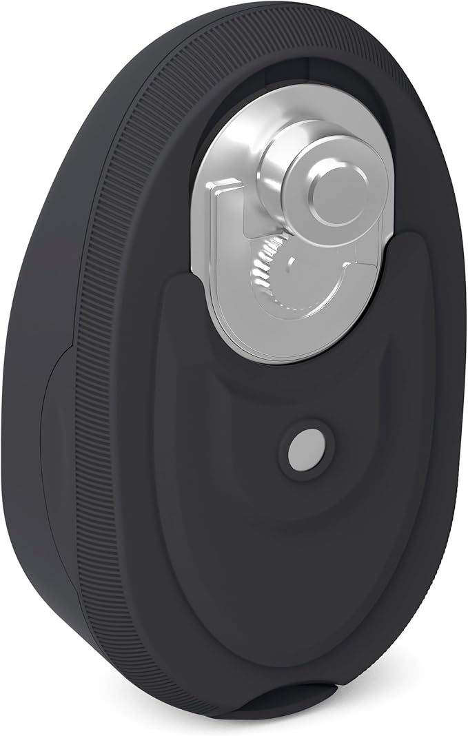 bella Automatic Can Opener, Hands Free, Battery Operated, Cordless, Stainless steel blade to open any Size Can with Magnet to Safely Remove Lid, Seamless Opening Decreases Sharp Edges, Slate