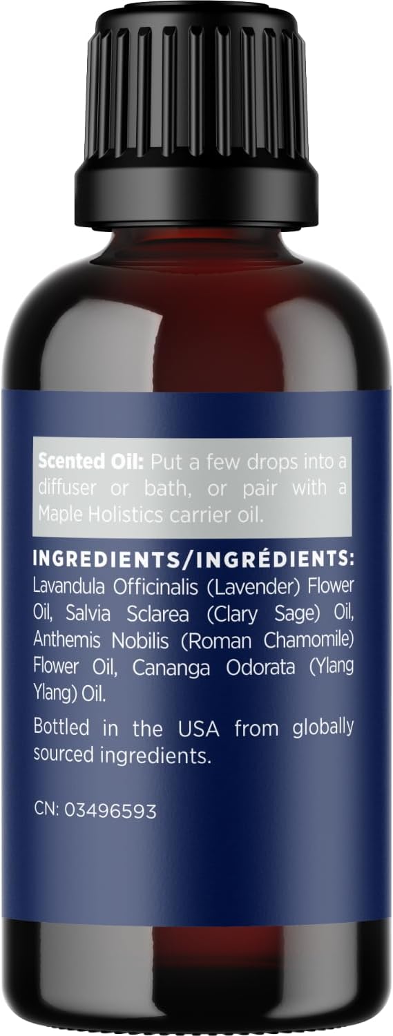 Sleep Essential Oil Blend for Diffuser - Dream Essential Oils for Diffusers | Aromatherapy and Relaxation with Clary Sage Ylang-Ylang Roman Chamomile and Lavender for Sleep Time Support (1 Fl Oz)