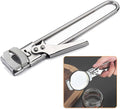 2023 New Adjustable Stainless Steel Can Opener,Upgrade the Extension of the Bottle Opener with Non-Slip Pad,Jar Opener for Weak Hands，Longer Hand Can Opener for Any-Size Lids (1 Pcs, 9in)