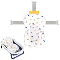 Colorlife Baby Bath Seat Support Net Infant Bathing Seat Support Mat, Adjustable Comfortable Non-Slip Three-Pointed Baby Shower Net Bathtub Sit Up Mesh for Newborn 0-12 Months-Crown(No Bathtub)