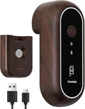 Canslab Turbo - Auto Shut Off Rechargeable Electric Can Openers - LED Battery Display USB Automatic Can Openerfor Kitchen for Seniors with Arthritis - One Touch Side Cut Can Opener Smooth Edge, Wood