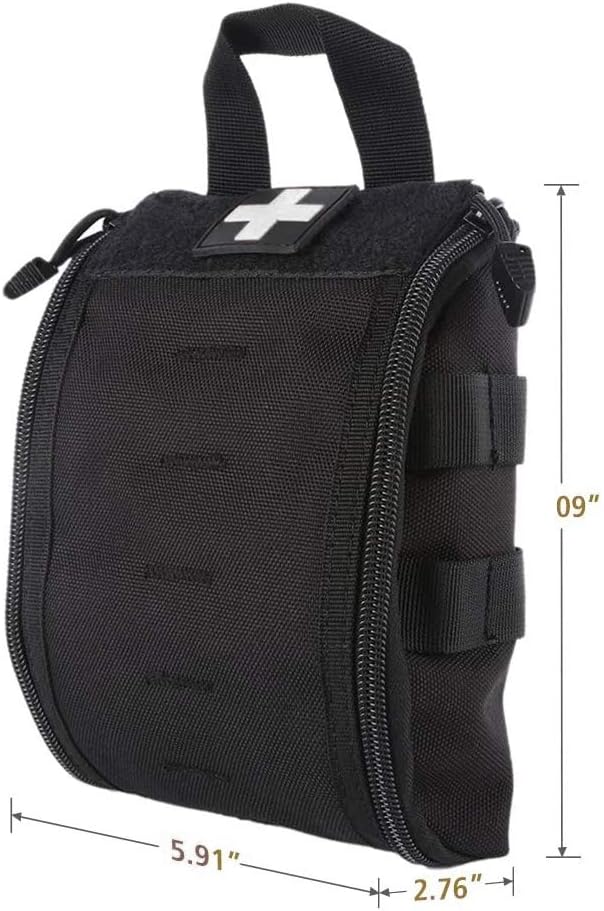 WYNEX First Aid EMT Bags, Tactical IFAK Medical Molle Pouch Military Utility Med Emergency EDC Pouches Outdoor Survival Kit Suit for Tactical Waist Belt Pack 1000 Nylon
