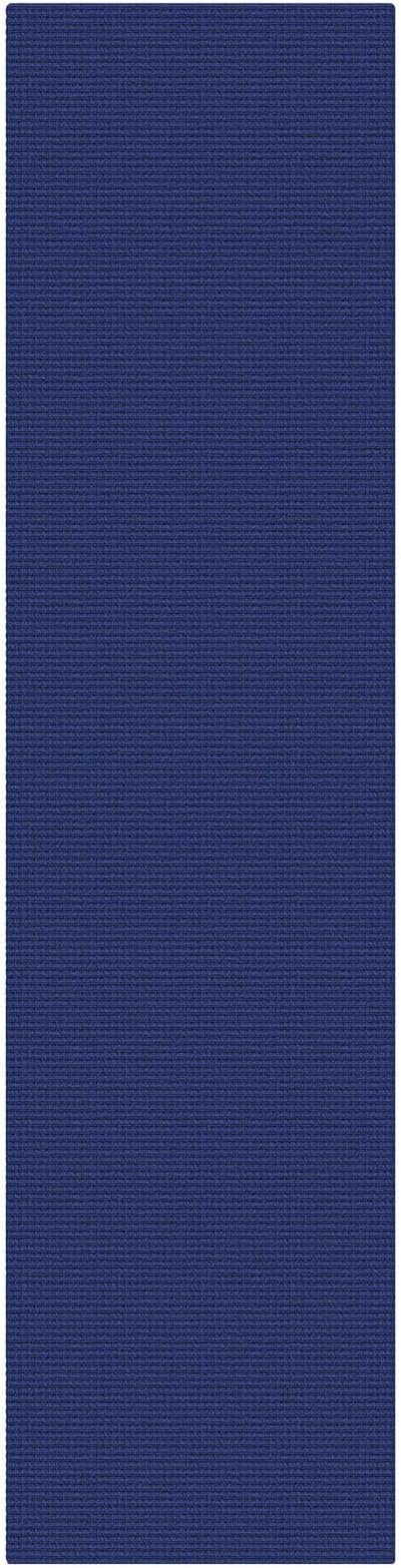 KOZYFLY Cotton Runners for Hallway 2x8, Washable Runner Rug, Woven Non Slip Kitchen Runner, Braided Entryway Rug, Floor Carpet for Foyer, Bedroom, Hall, Royal Blue/Navy