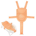 Colorlife Baby Bath Seat Support Net Infant Bathing Seat Support Mat, Adjustable Comfortable Non-Slip Five-Pointed Baby Shower Net Bathtub Sit Up Mesh for Newborn 0-12 Months-Orange(No Bathtub)