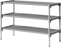 Kitsure Shoe Rack - Non-Woven Shoe Rack Shelf, Shoe Organizer for Closet, Entryway, Garage & Corridor, Stackable Shoe Shelves, 27.5" Wide - 3 Tier, Grey