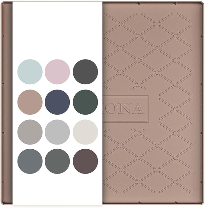 URMONA 19" x 19" Waterproof Silicone Mat in Multiple Sizes & Colors, Under Sink Mat for Kitchen & Bathroom, Pet Food Pad for Dogs & Cats, Kitchen Cabinet Liner, Multi-Purpose for Storage(Khaki)