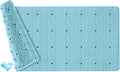Non Slip Bathtub Mat for Bath Tub Shower Safety - Natural Rubber Mat with Suction Cups ＆ Drain Holes - BPA/PVC Free Large Bathroom Mat - Machine Washable - Unique Diamond Pattern - 17 × 35 Inch
