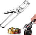 Adjustable Jar Opener, Stainless Steel Bottle Opener for Weak Hands,Multifunctional Jar Lid Opener Gripper for Seniors with Arthritis,Easy-Open Kitchen Tool for Senior and Kids (1)