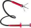 Flexible Magnetic Pickup Tool,Bendable Grabber Tool with 4 Claws & Strong Magnet – Flexible Claw Pick-Up Reacher for Narrow Spaces, Engine Bay, Sink, Drain, Jewelry, Keys, Metal Objects（28 Inch