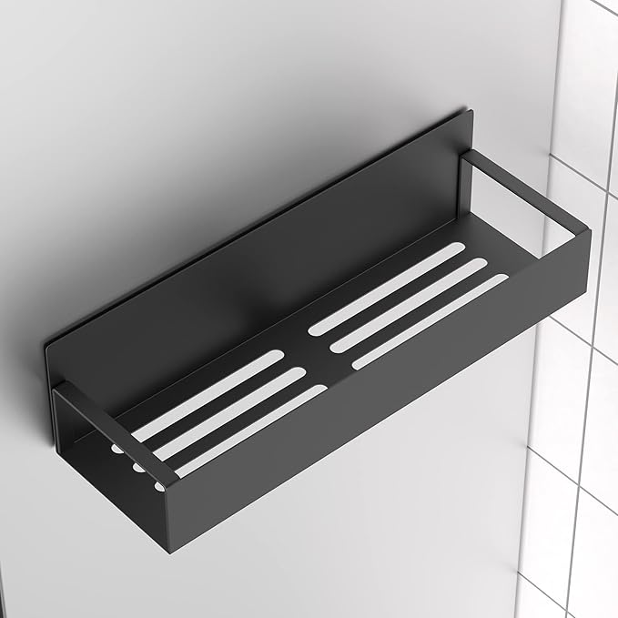 HuggieGems 6 Pack Magnetic Spice Storage Rack Organizer for Refrigerator and Oven, Black Fridge Organizers and Storage