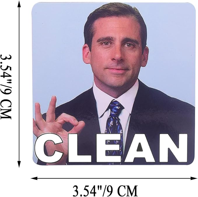Clean and Dirty Magnet，Dishwasher Magnet Clean Dirty Sign Indicator，Reversible Dish Washer Sign, Double Sided Strong Kitchen Flip Indicator，Apartment Must Haves Kitchen Necessities