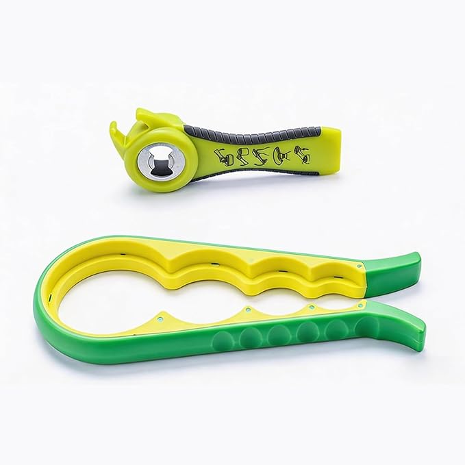 Jar Opener for Seniors with Arthritis,Jar Opener for Weak Hands,5-in-1 Bottle Opener,4-in-1 Can Opener