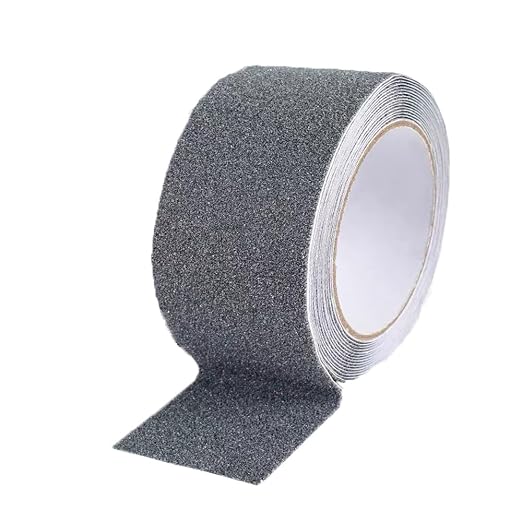 Grip Tape Anti Slip Tape 3 Inch, 20 Feet, Grey Heavy Duty Non Skid Tape for Stairs Outdoor/Indoor, Waterproof Safety Adhesive Strips Roll for Ramp Traction Tread Staircases, 80 Grit