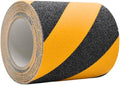 WOD Heavy Duty Anti Slip Tape Black and Yellow - 4 inch x 60 ft. Non Skid Treads Weather Proof Indoor/Outdoor Traction Tape for No Slip Stairs ASTC32