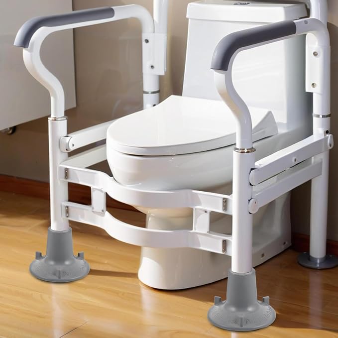 Large Suction Cup Feet Replacement for Toilet Handrail Mat Non Slip Cushioned Foot Pads Bathroom Safety Shower Chair Accessories 3.74X3.74X2.55In