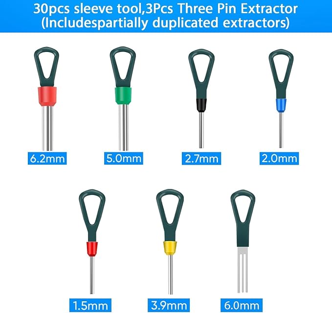 Terminal Removal Tool Kit 172 Pcs Depinning Tool Electrical Connector Pin Removal Tool Kit Pin Extractor Tool Set Wire Terminal Release Tool for Automotive Car Household Devices