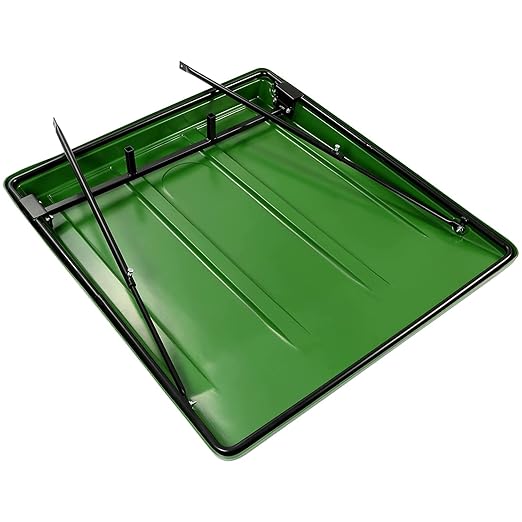 HECASA Green Tractor Canopy Compatible with John Deere Compact Utility Tractors with ROPS That are 34" Wide or Less Compatible with 1 1/2" x 3", 2" x 2" or 2" x 3" ROPS, 35" Wide X 40" Long