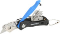 Sheffield Mini Box Cutter, Mini Utility Knife Aluminum Handle, Accepts Mini Utility Blades, Keychain Knife for Home, Office, Trades, and Warehouse