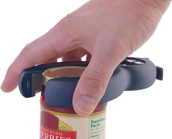 Can Opener for Seniors - 6-in-1 Jar Opener with Non-Slip Silicone Grip, Bottle & Jar Opener for Weak Hands, Easy Open Kitchen Tool for Elderly