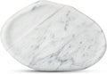 Koville Luxurious Natural Marble Vanity Tray for Home Decor, Cloud Shape Serving Stone Key Tray, 10" x 7" Marble Storage Trays for Bathroom, Stone Plate for Perfume, Candle and Jewelry（Bianco Carrara）