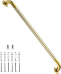 Brushed Gold Grab Bar 36 Inch, iHansee Anti-Slip Bathroom Grab Bar w/Knurled Grip, Stainless Steel Safety Handrail for Toilet Bathtub Stair, Wall Mounted Shower Handle Handicap Bars for Senior Elderly