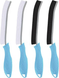 TQRR Toilet Brush, 4Pcs Bathroom Cleaning Brush, Toilet Scrubber, Deep Toilet Bowl Brush with Hanging Hole, Multifunctional Gap Cleaning Brush, Bristles for Kitchen Sinks, Tub,Shower (4, Light Blue)