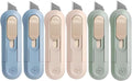 6 Pack Portable Box Cutter,Retractable Utility Knife, Multi-function Cute Box Cutters for Office, Home, Arts Crafts, Cartons, Cardboard, Paper,DIY
