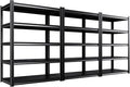 Set of 3 Garage Shelving - 2050 lbs 5 Tier Storage Shelves, Adjustable Heavy Duty Metal Shelving Unit and Storage Large Rack, Utility Steel Shelf for Warehouse Industrial Pantry Basement 71"x46"x20"