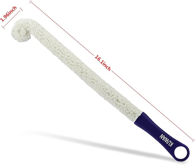 KUWAN Bottle Cleaning Brush Multi-Function Household Tools Flexible Bottle Scourer for Some Decanters, Goblets, Glasses, Cups (Long)